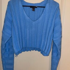 Forever 21 Light Blue Knit Sweater